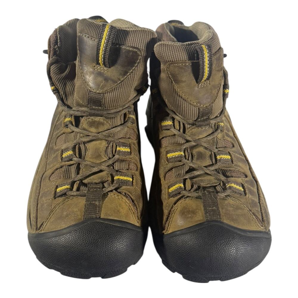 Keen Targhee II WP Mid Brown Leather Waterproof Hiking Boots Men's Size 7 - Picture 4 of 9